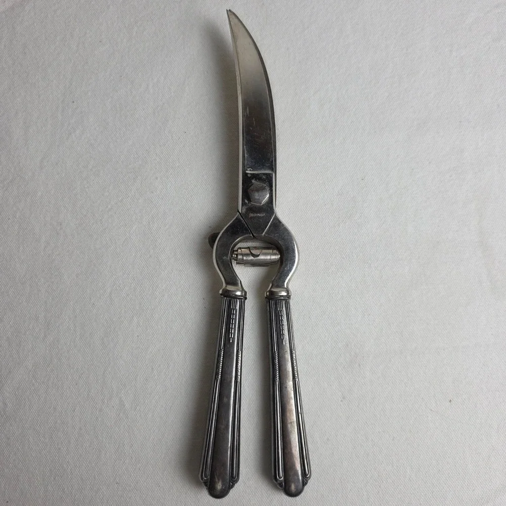 1925 International Silver Co Poultry Shears 'Minuet' German Stainless Steel